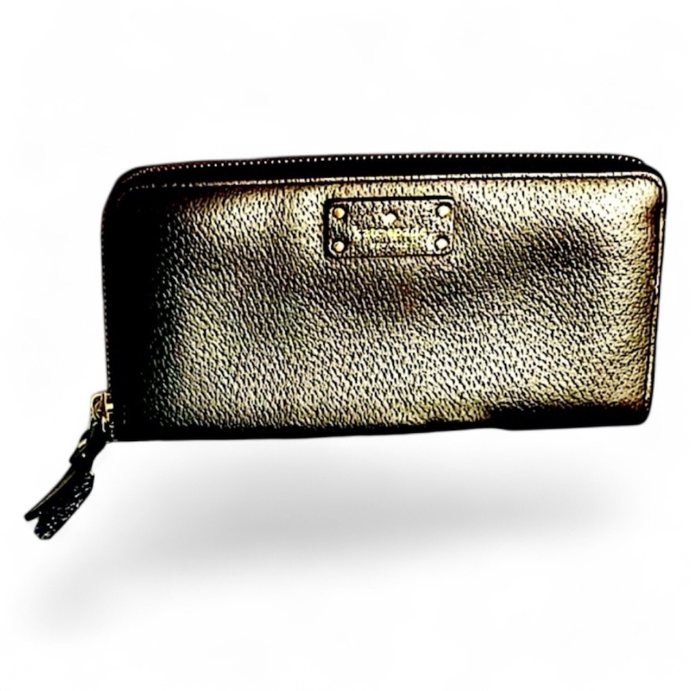 Kate‎ Spade Large Leila Continental Zip-Around Wallet – Black Like New